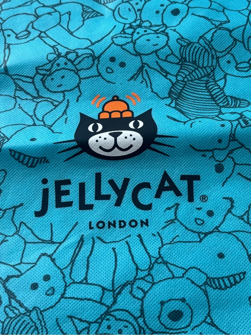 Jellycat London Blue Drawstring Dust Bag never used